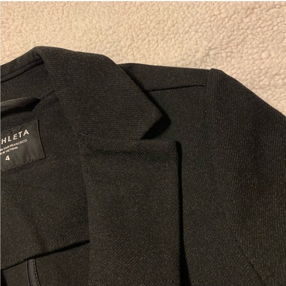 Athleta Venice Textured Blazer Ponte Black Jacket - Picture 7 of 14